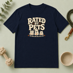 Rated By Pets — Funny Retro Pet Lover Tee