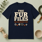 The Fur Files – Who Knocked It Over? Dog & Cat Rivalry T-Shirt
