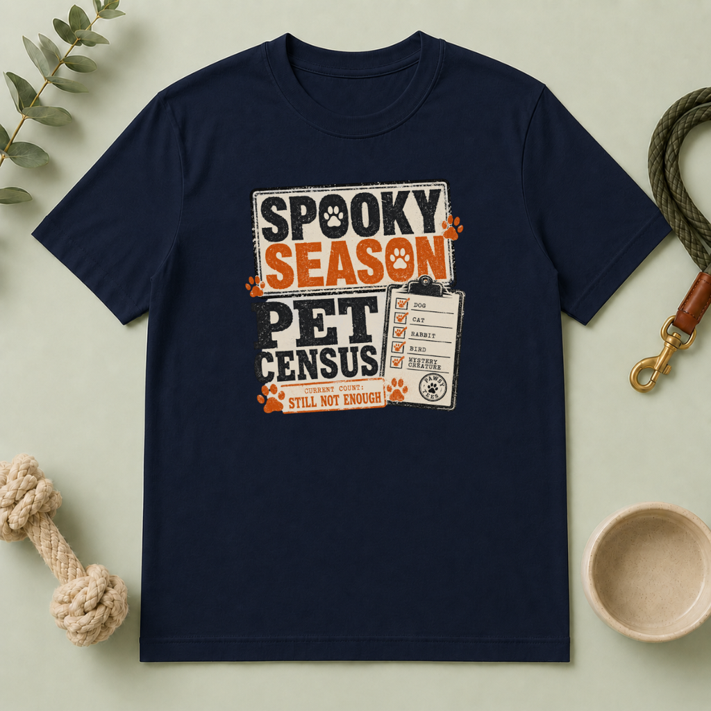 Spooky Season Pet Census Halloween T-Shirt