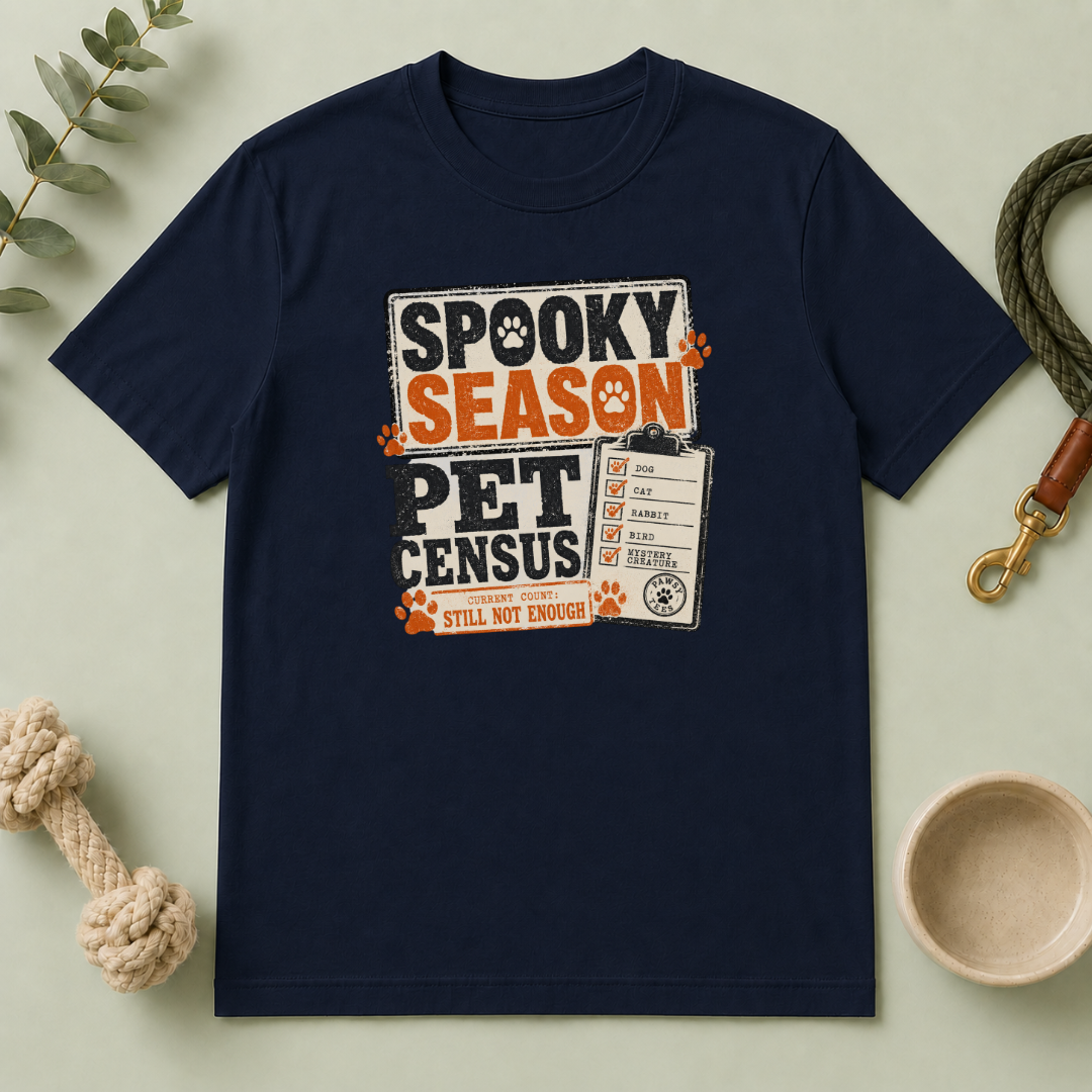 Spooky Season Pet Census Halloween T-Shirt
