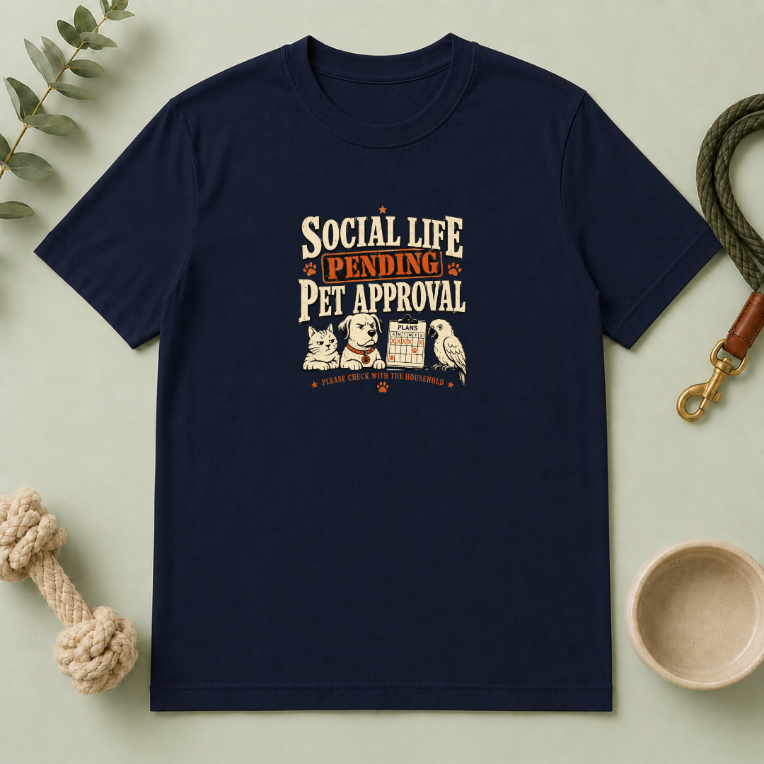 "Social Life Pending" Cute Pet Lover Tee