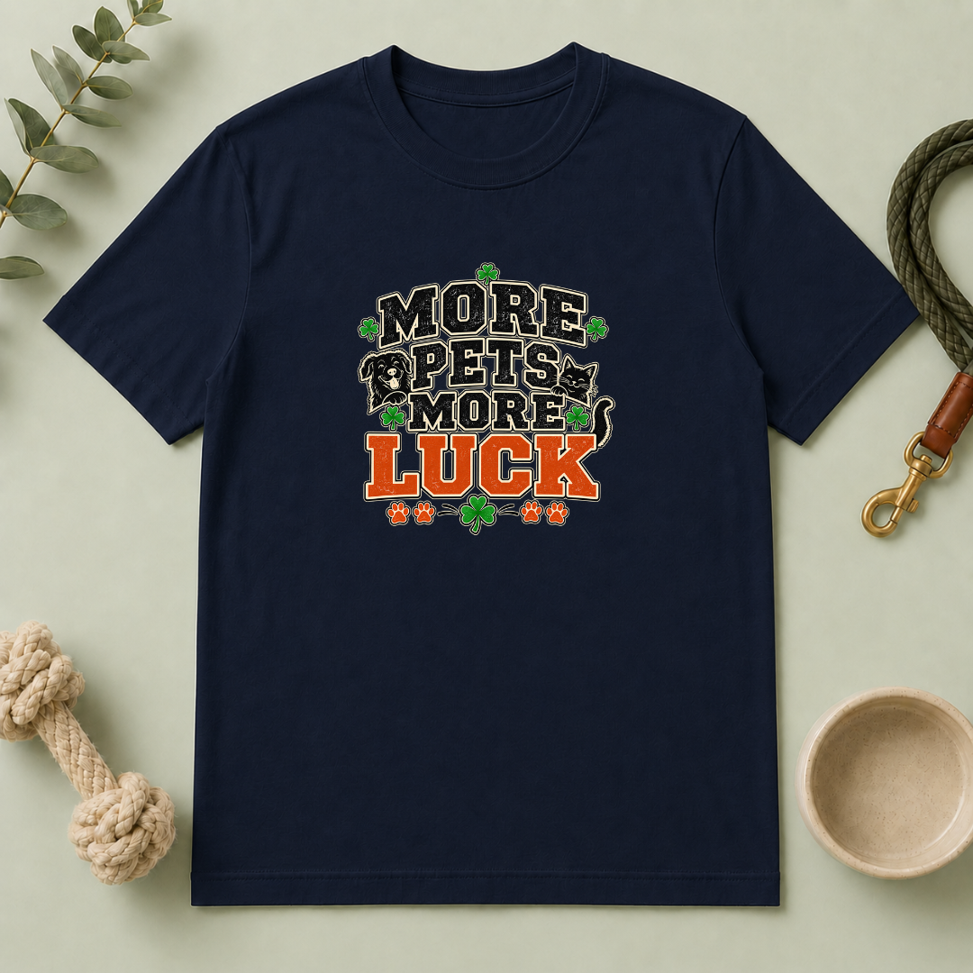 More Pets More Luck St. Patrick’s Day T-Shirt