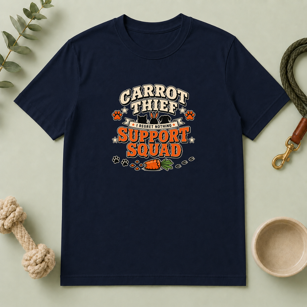 Carrot Thief Support Squad Multi-Pet Easter T-Shirt