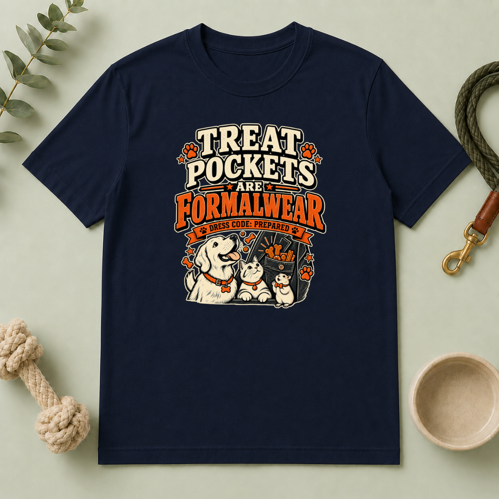 Treat Pockets Are Formalwear Multi-Pet Lifestyle T-Shirt