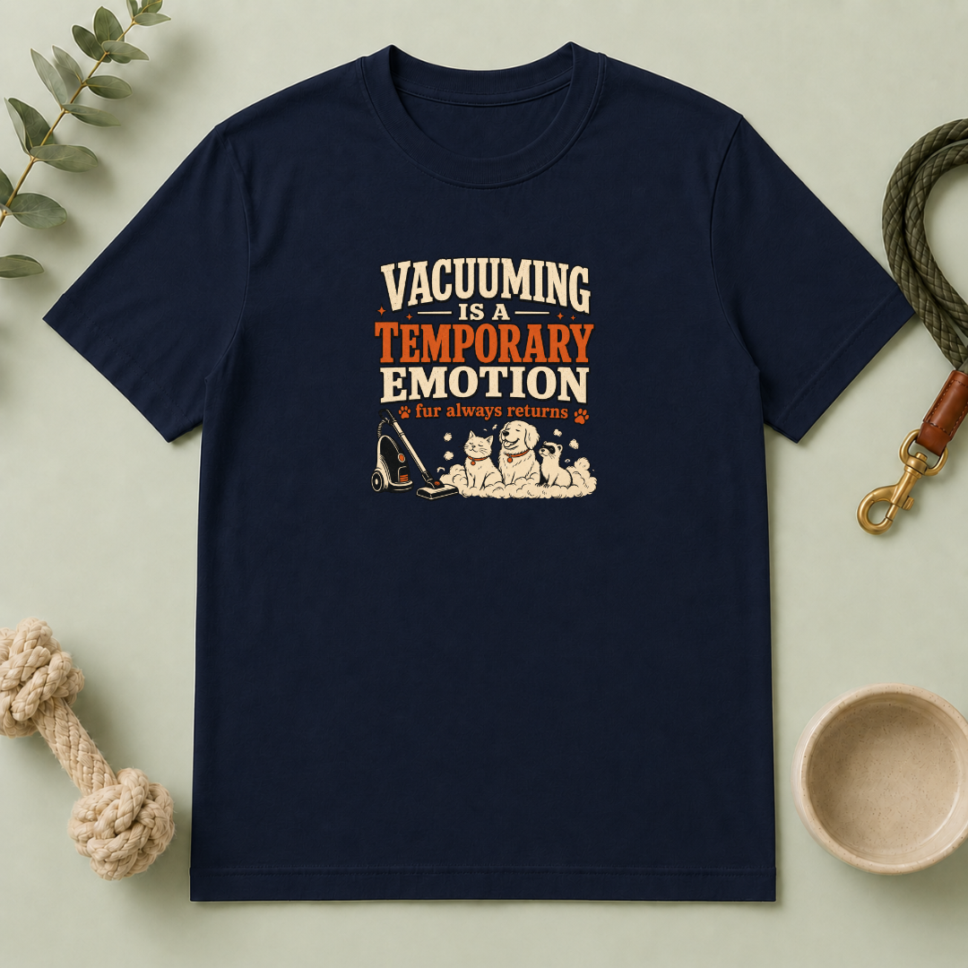 Vacuuming Is a Temporary Emotion T‑Shirt