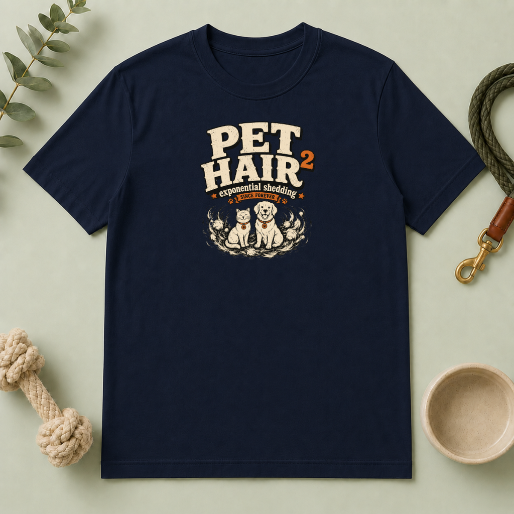 Pet Hair Squared ‘Exponential Shedding’ Pet Lover Tee