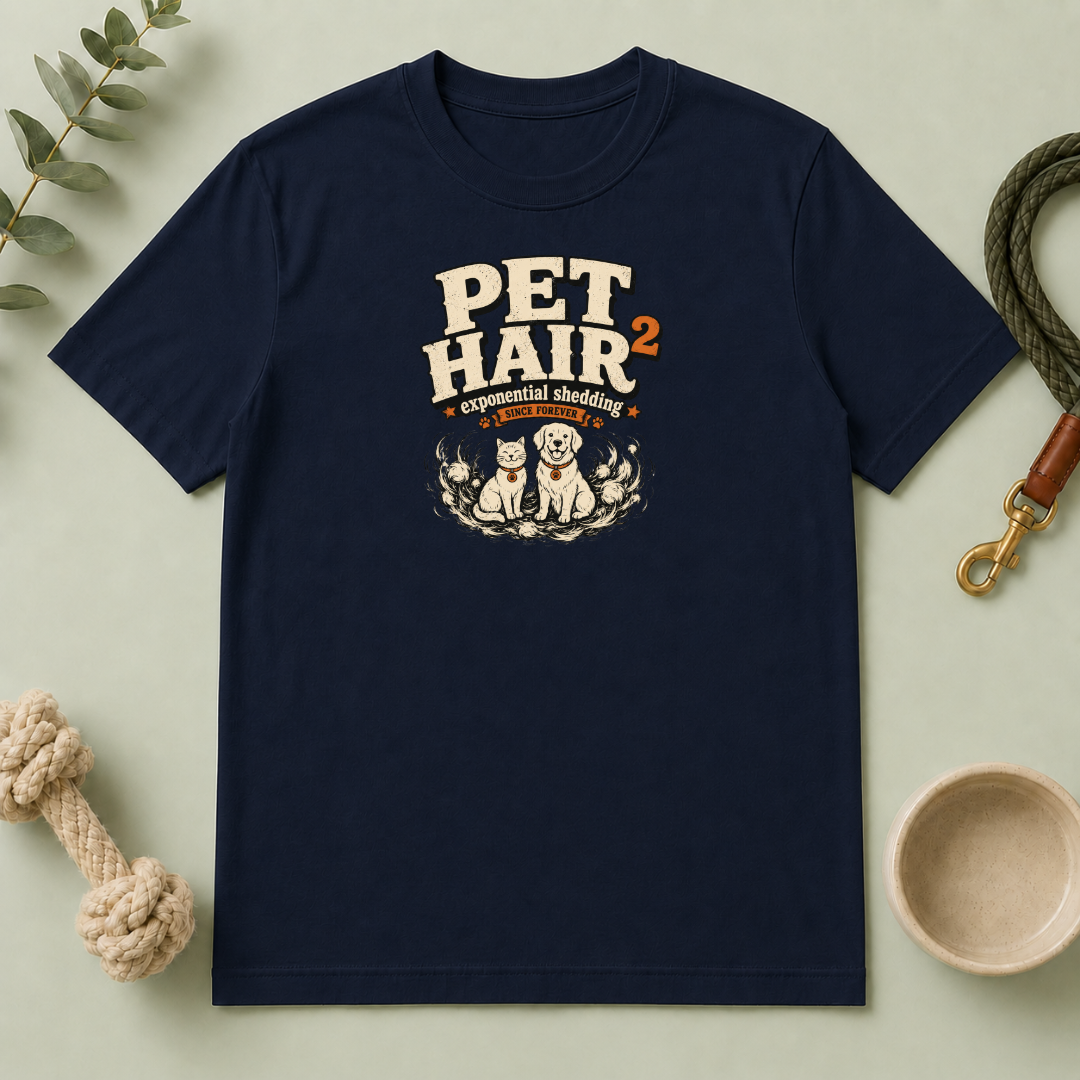 Pet Hair Squared ‘Exponential Shedding’ Pet Lover Tee