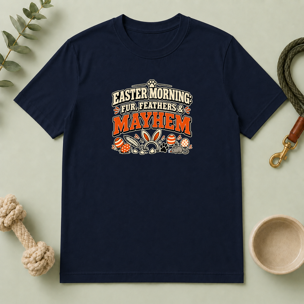 Easter Morning: Fur, Feathers & Mayhem Tee