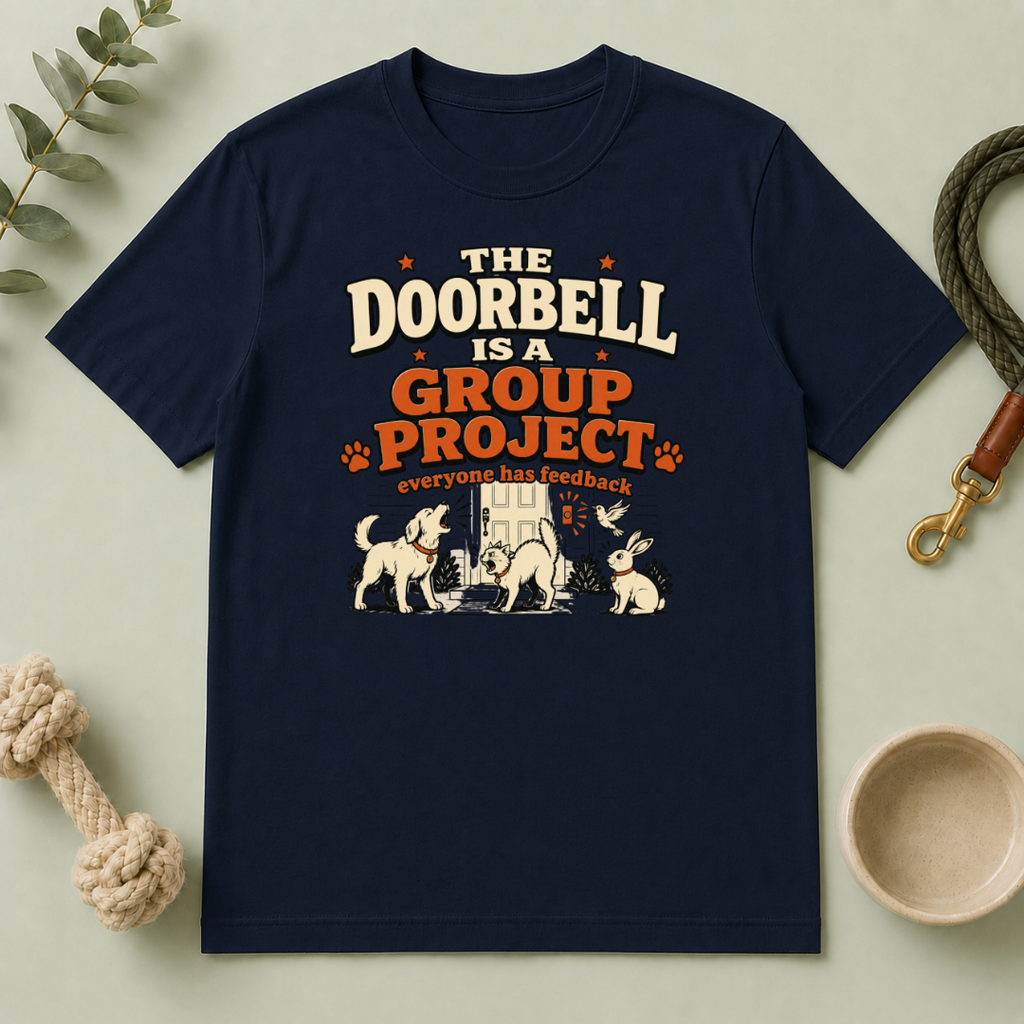 The Doorbell Is a Group Project Multi-Pet Lifestyle T-Shirt