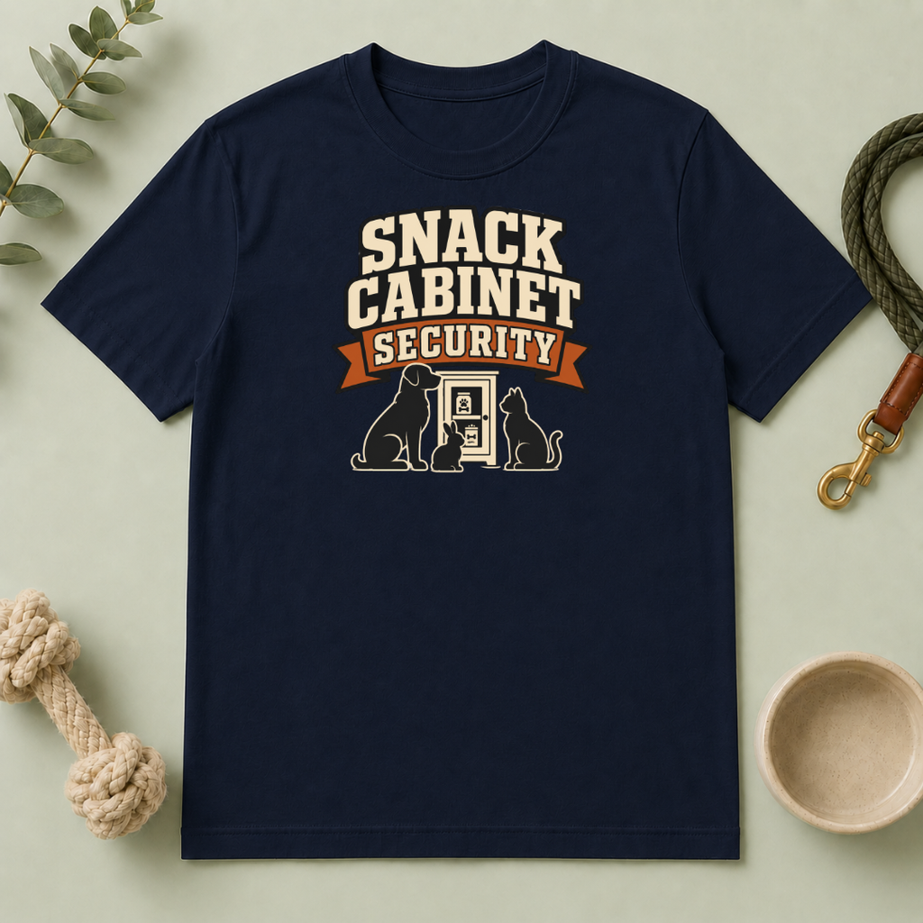 T-Shirt — “Snack Cabinet Security” Funny Pet Lover Tee