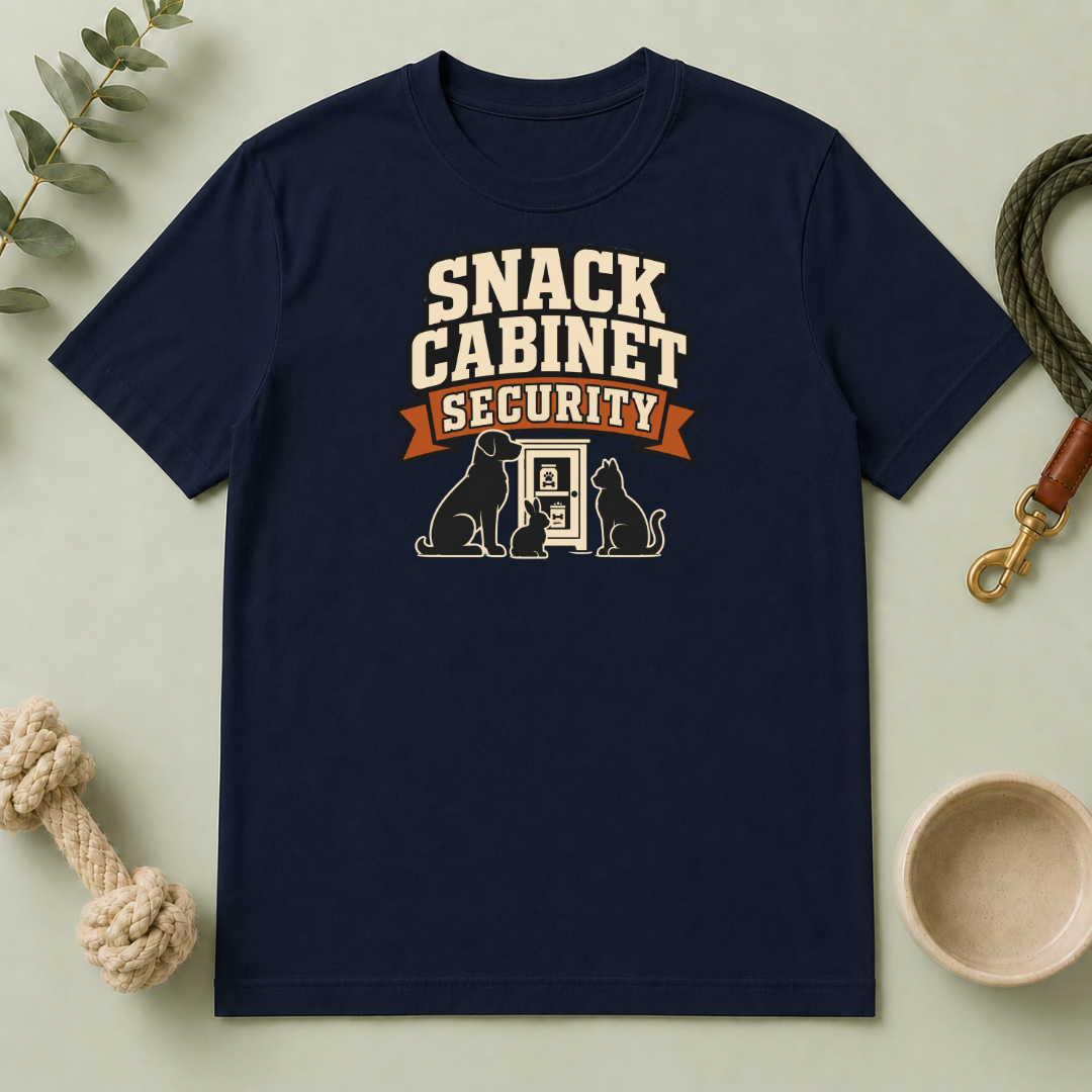 T-Shirt — “Snack Cabinet Security” Funny Pet Lover Tee