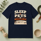 Sleep ?ú Pets = Negotiable Multi-Pet Math T-Shirt