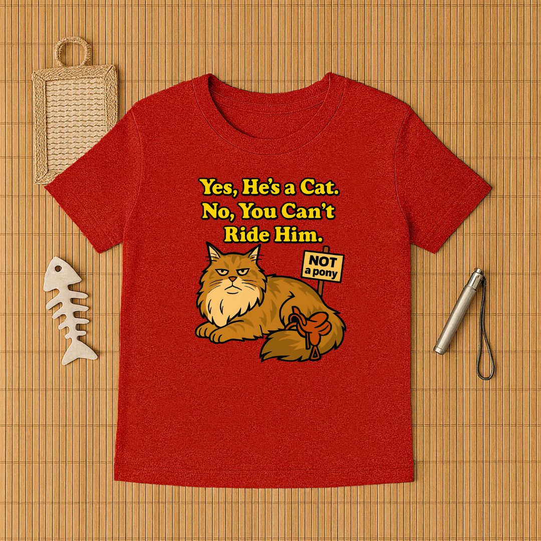 Yes, He's A Cat. No, You Can't Ride Him.