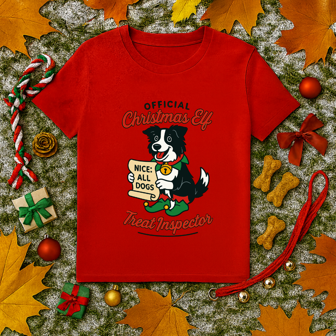 Official Christmas Elf Dog Treat Inspector