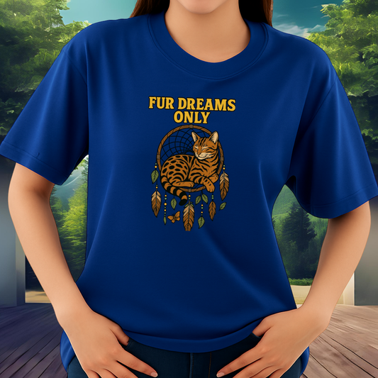 Fur Dreams Only T-Shirt – Cute Cat Graphic Tee for Dreamers