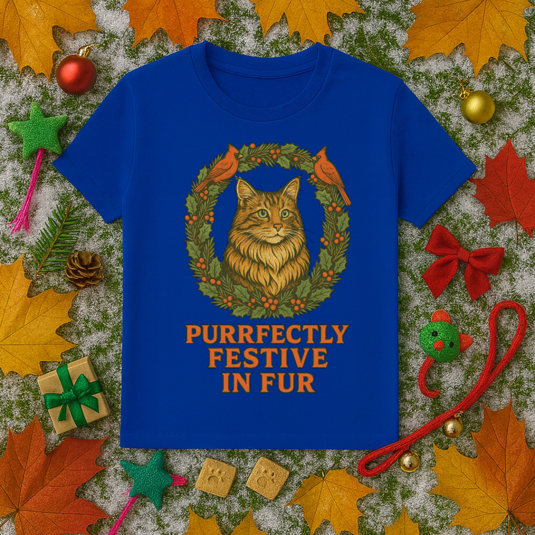Purrfectly Festive In Fur