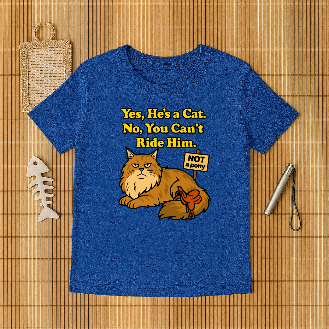 Yes, He's A Cat. No, You Can't Ride Him.