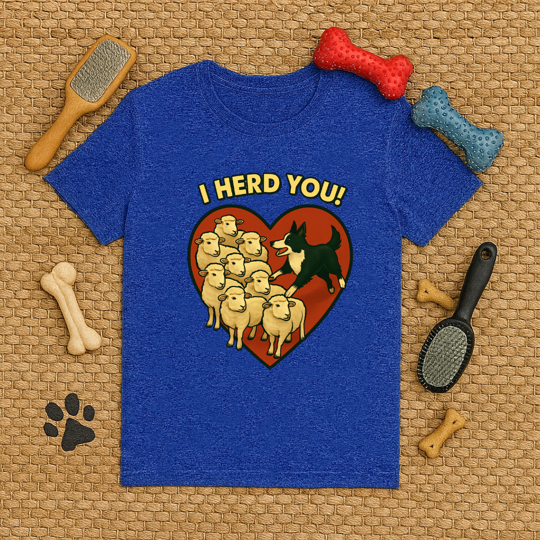 Humorous Herding Dog T-Shirt | I Herd You!