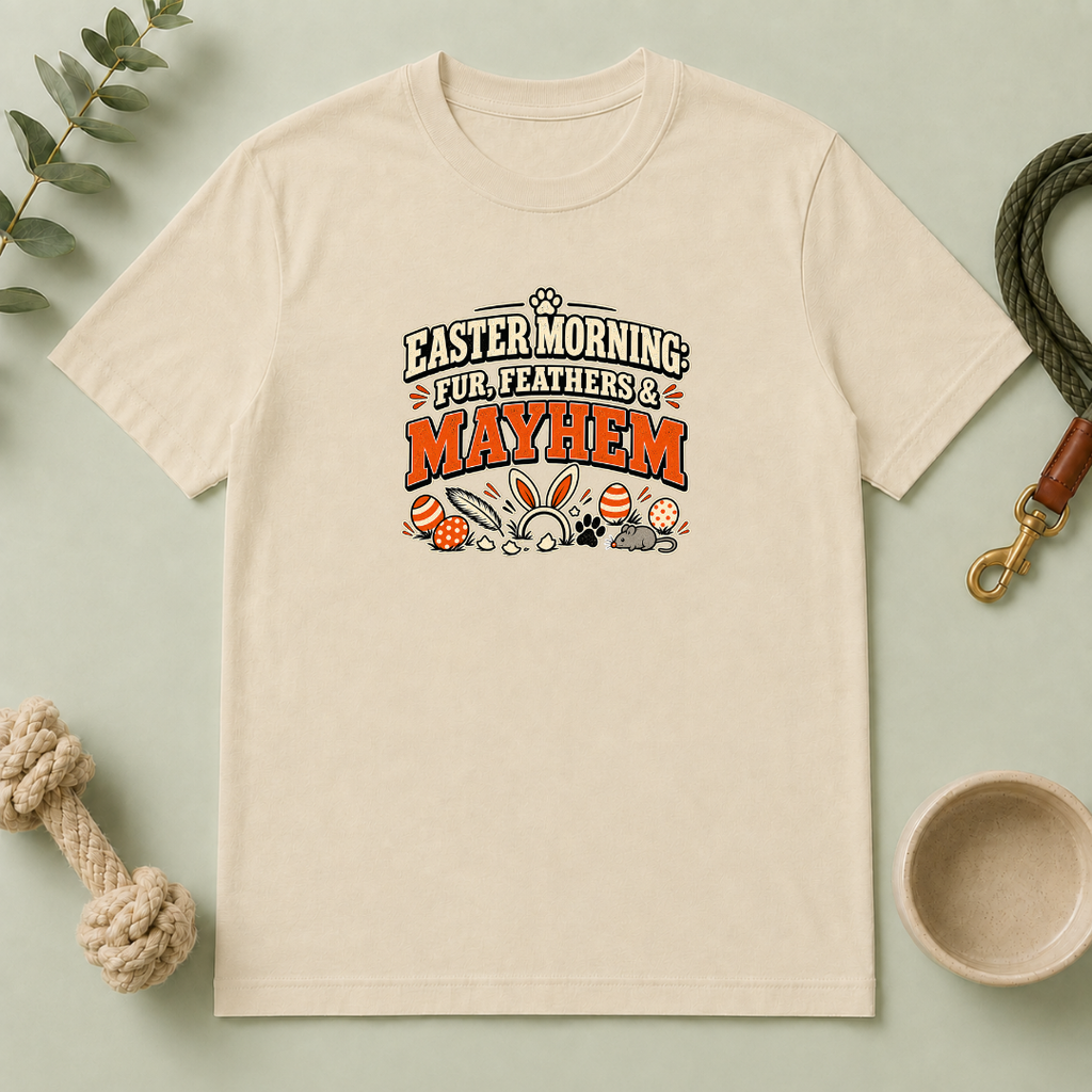 Easter Morning: Fur, Feathers & Mayhem Tee
