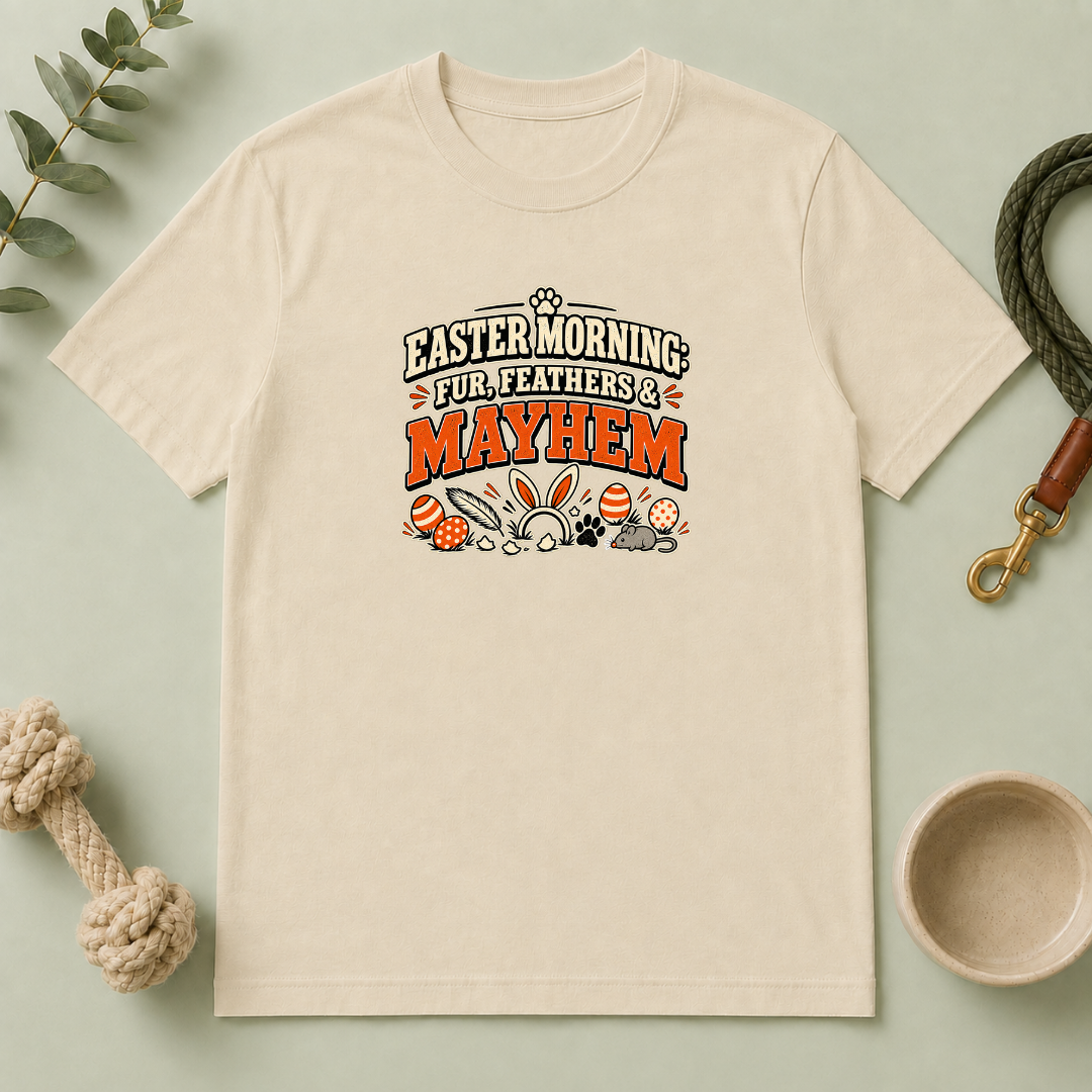 Easter Morning: Fur, Feathers & Mayhem Tee