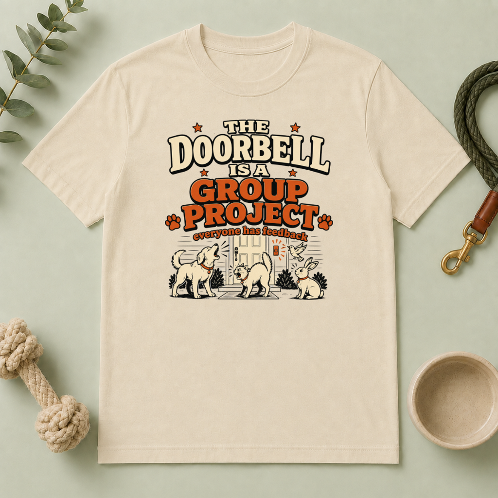 The Doorbell Is a Group Project Multi-Pet Lifestyle T-Shirt