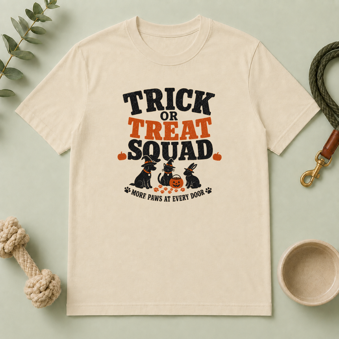 Trick or Treat Squad Halloween Pet T-Shirt