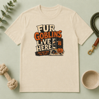 Fur Goblins Live Here Halloween Pet T-Shirt