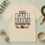 The Fur Files – Who Knocked It Over? Dog & Cat Rivalry T-Shirt