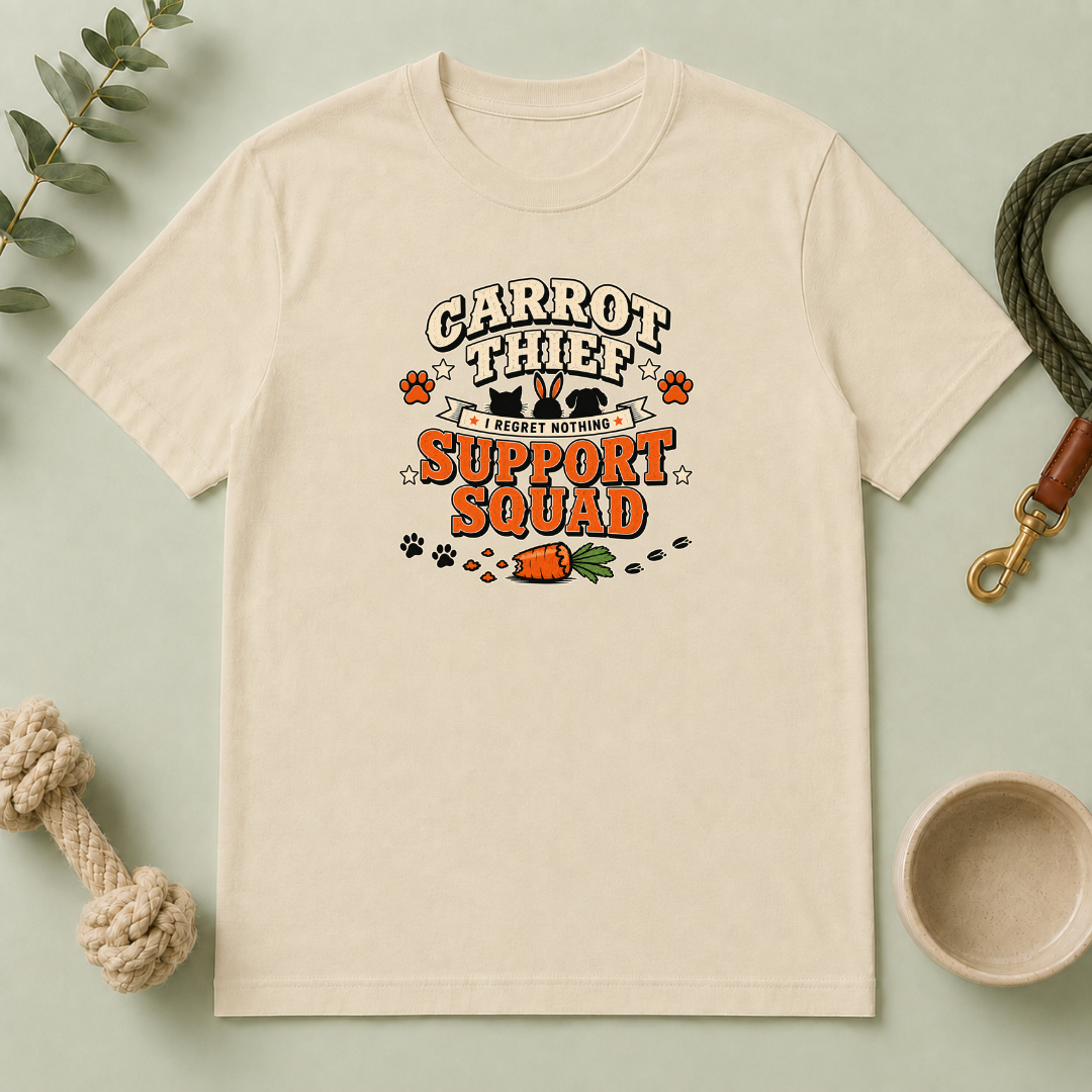 Carrot Thief Support Squad Multi-Pet Easter T-Shirt