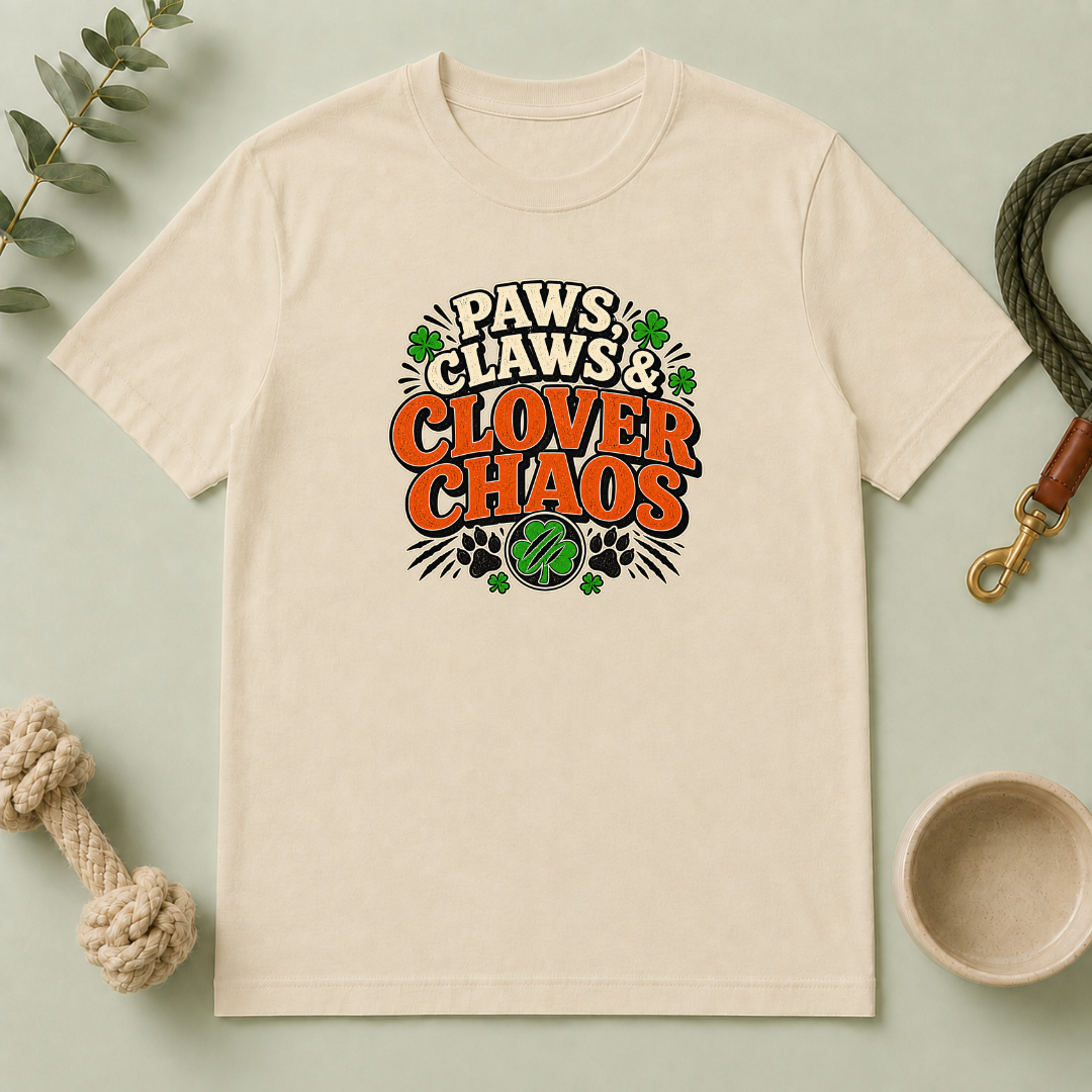 Paws, Claws & Clover Chaos St. Patrick’s Day T-Shirt