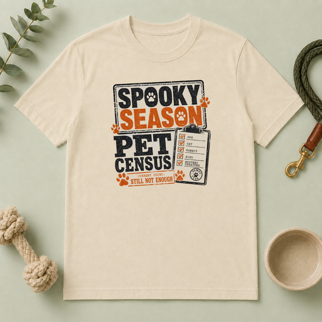 Spooky Season Pet Census Halloween T-Shirt