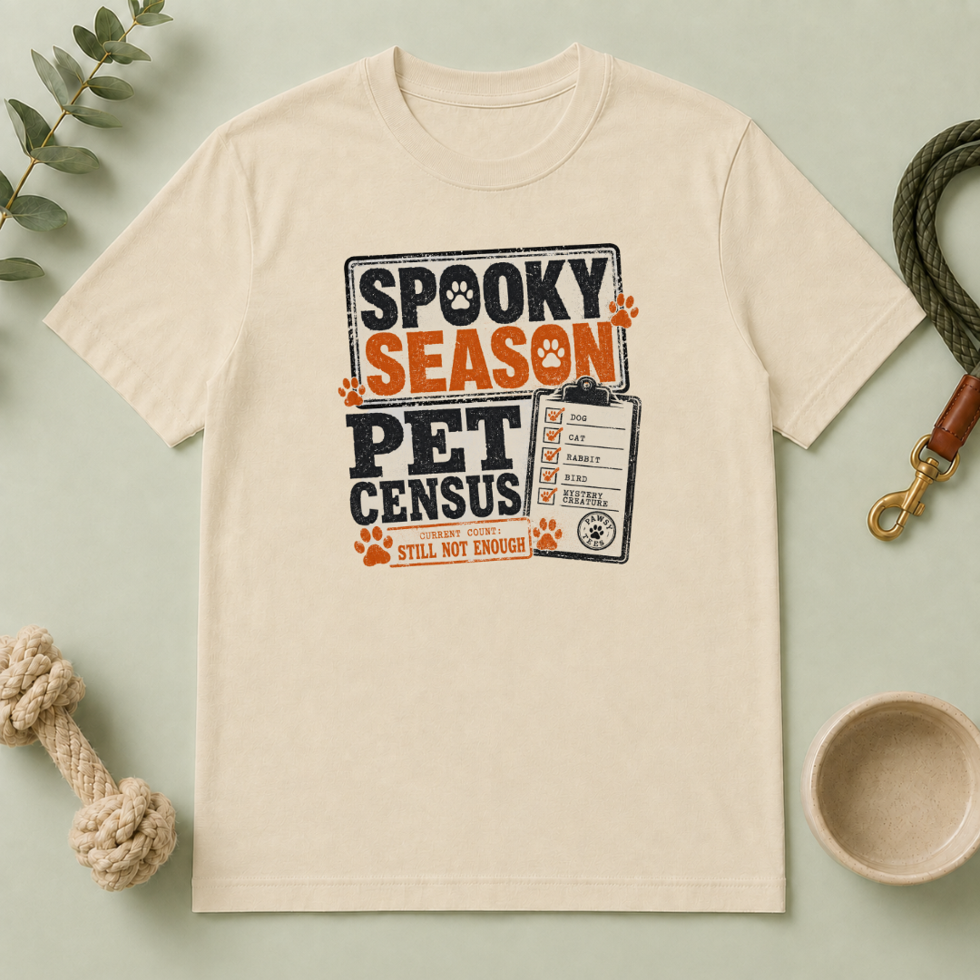 Spooky Season Pet Census Halloween T-Shirt