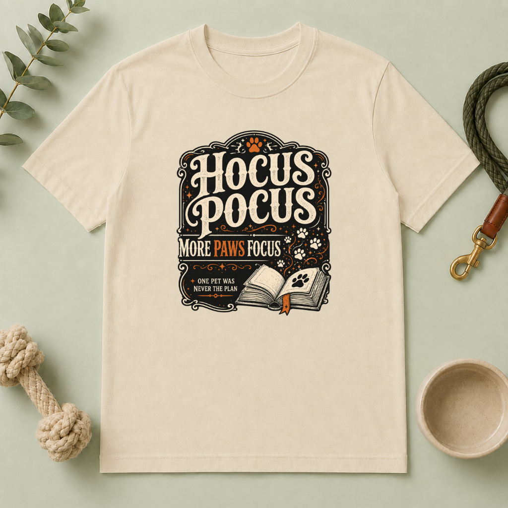 Hocus Pocus, More Paws Focus Halloween Pet T-Shirt