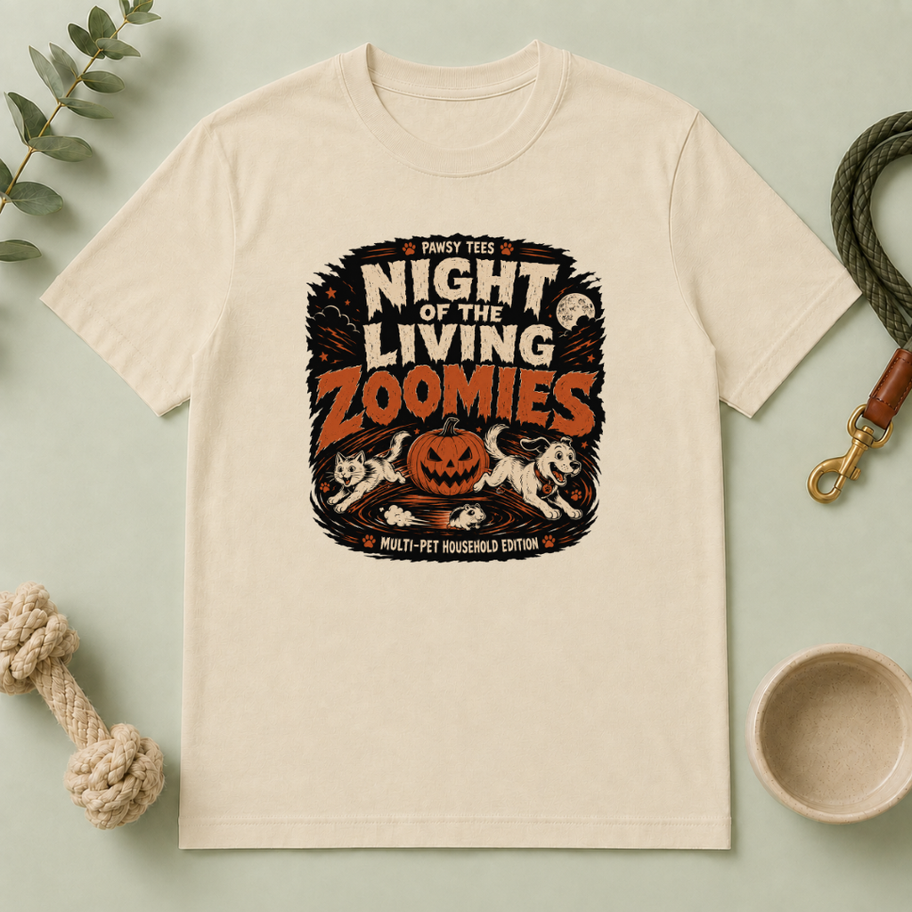 Night of the Living Zoomies Halloween Pet T-Shirt