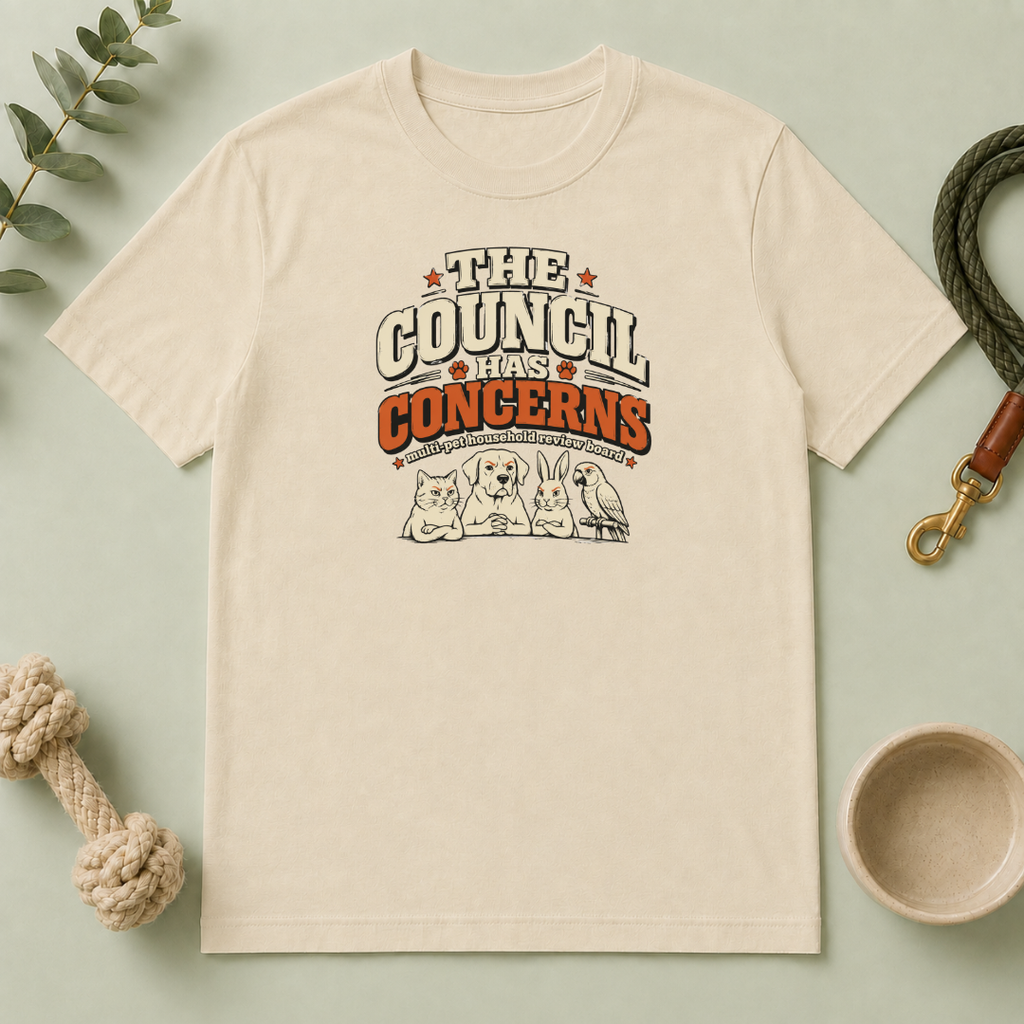 "The Council Has Concerns" Retro Pet Graphic Tee