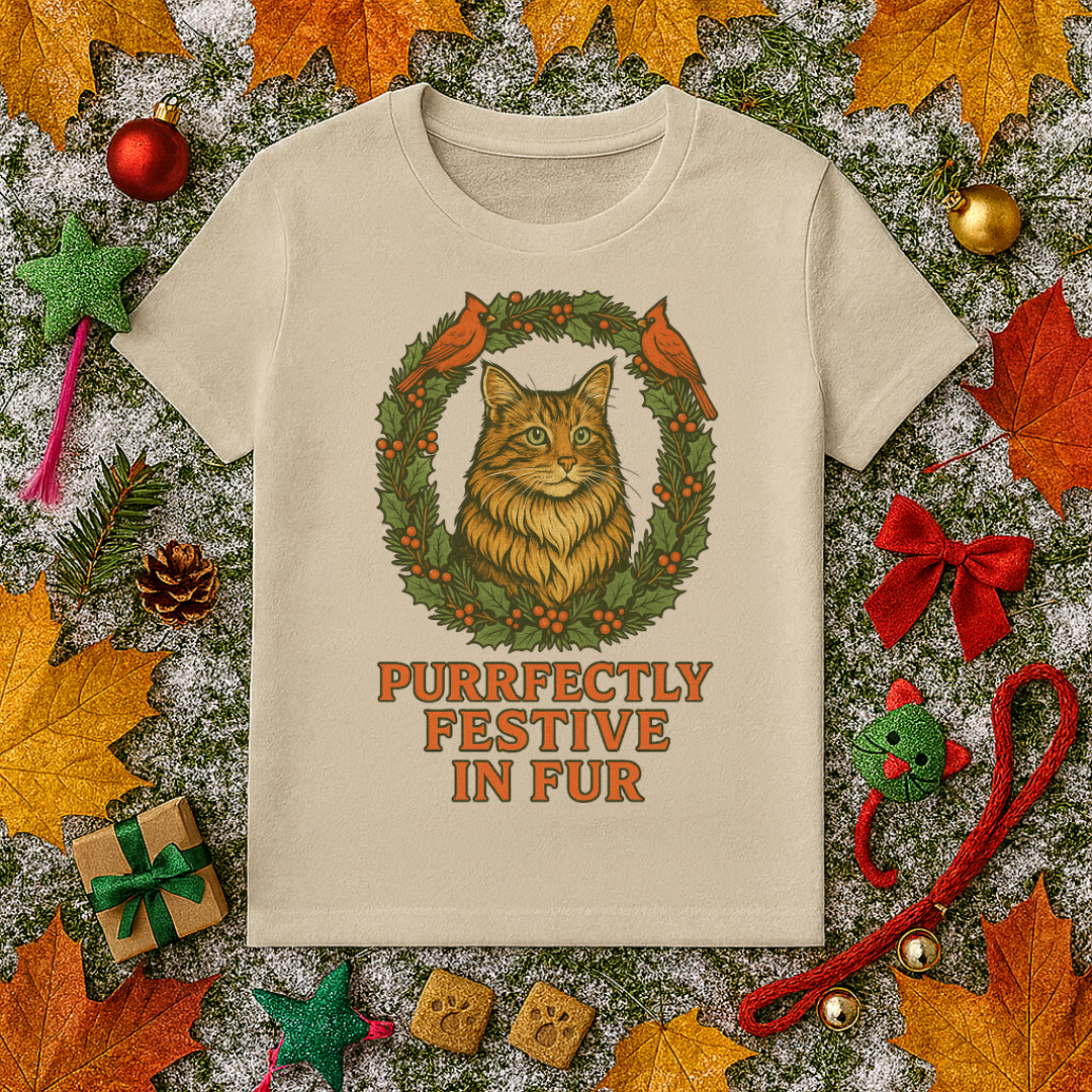 Purrfectly Festive In Fur