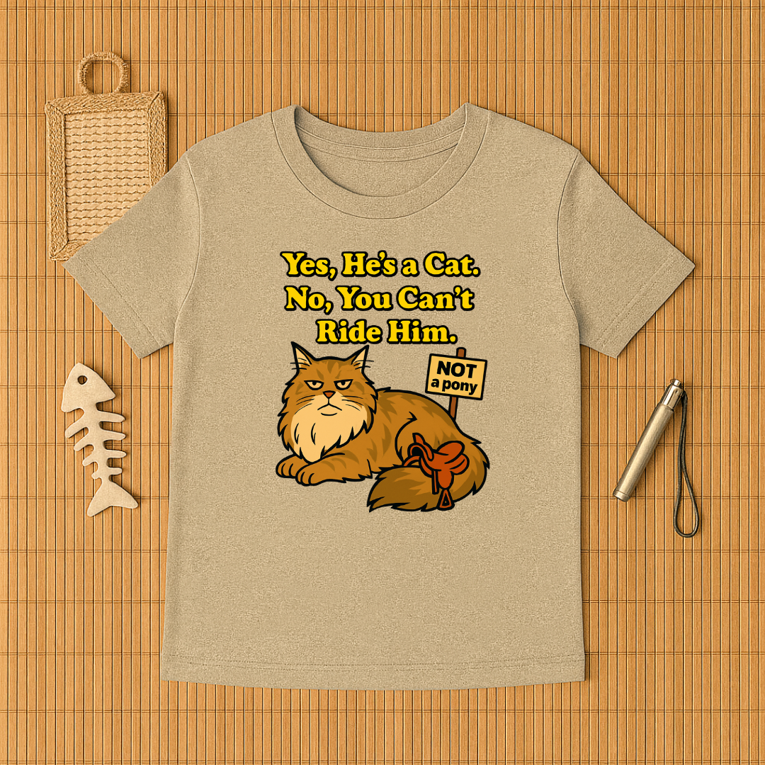 Yes, He's A Cat. No, You Can't Ride Him.