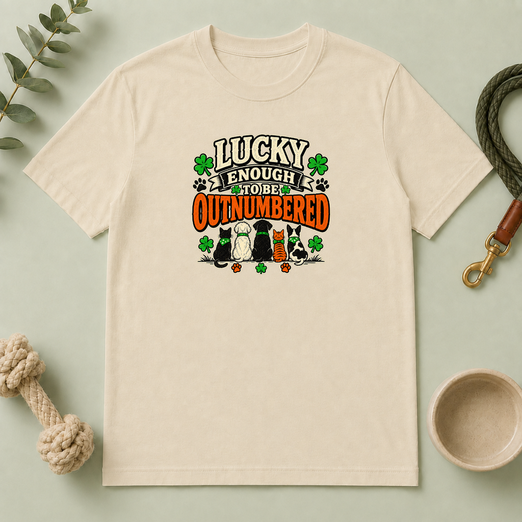 Lucky Enough to Be Outnumbered St. Patrick’s Day T-Shirt