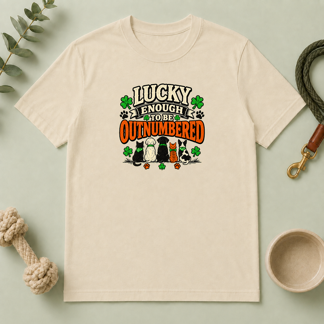 Lucky Enough to Be Outnumbered St. Patrick’s Day T-Shirt