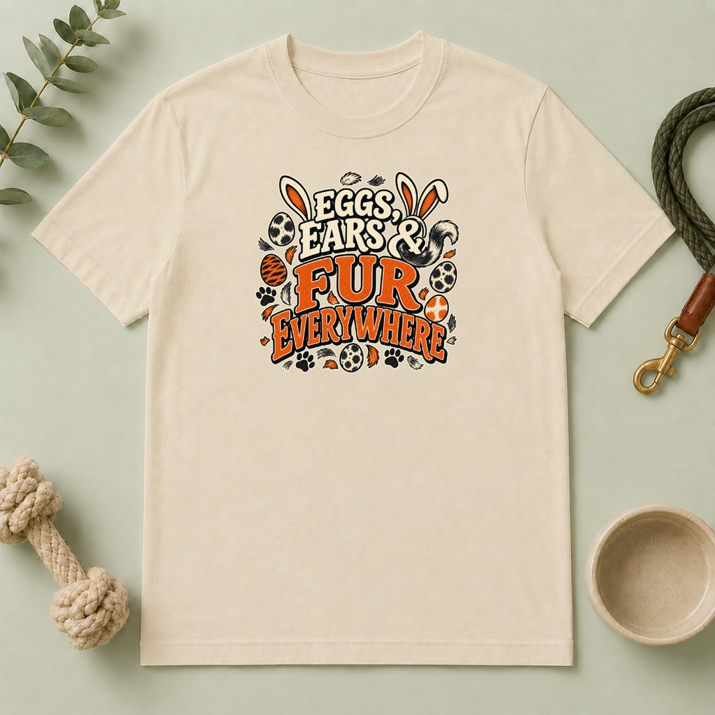Eggs, Ears & Fur Everywhere Easter Tee