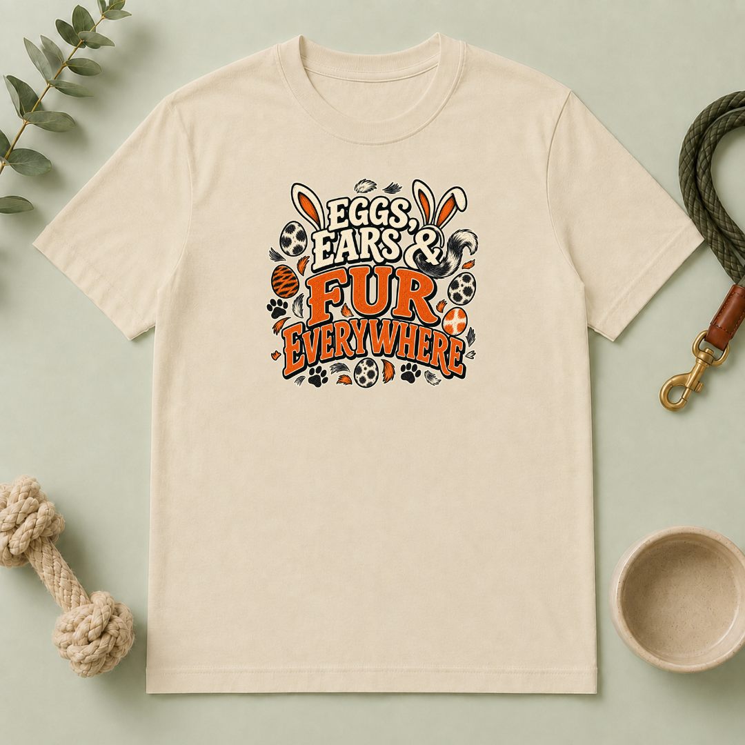 Eggs, Ears & Fur Everywhere Easter Tee