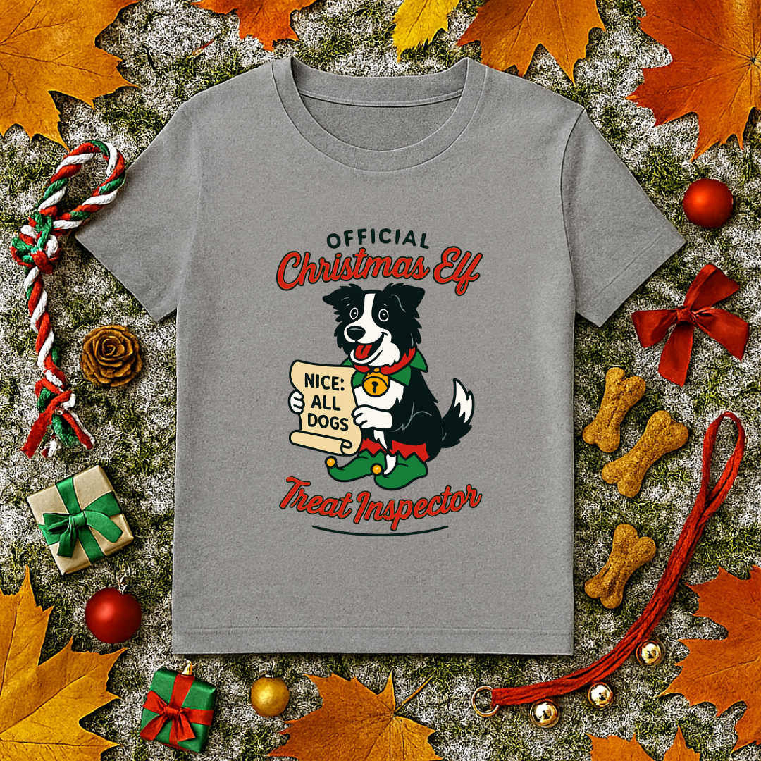 Official Christmas Elf Dog Treat Inspector