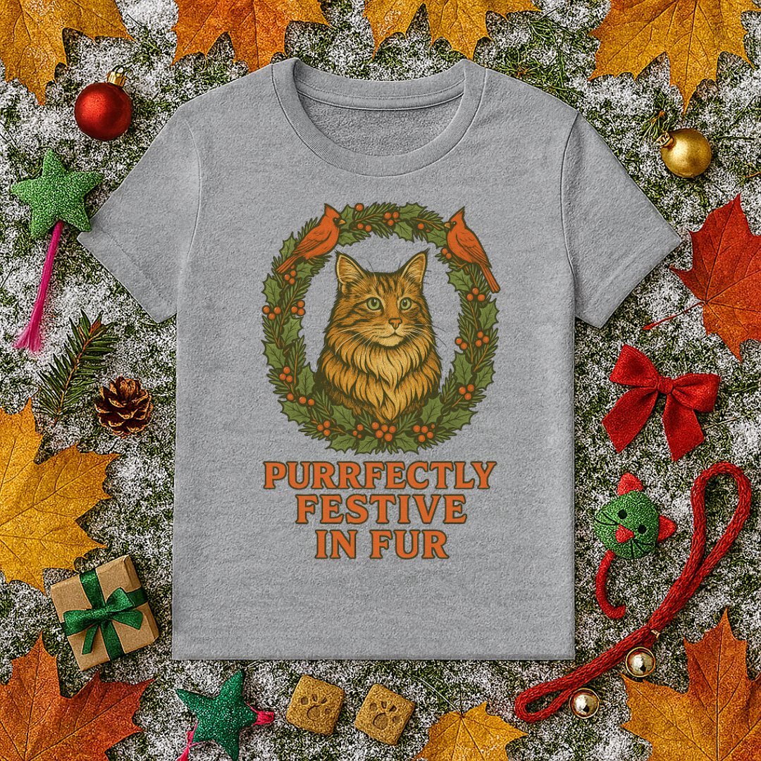 Purrfectly Festive In Fur