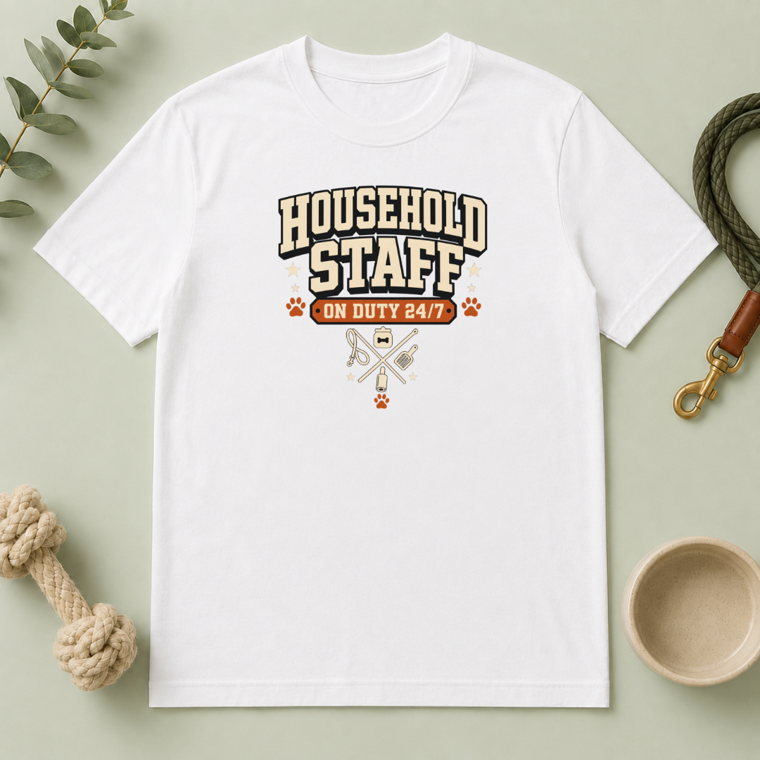 Household Staff — 'On Duty 24/7' Multi-Pet Household Tee