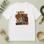 Fur Goblins Live Here Halloween Pet T-Shirt