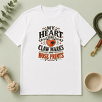 My Heart Has Claw Marks and Nose Prints Valentine Pet T-Shirt
