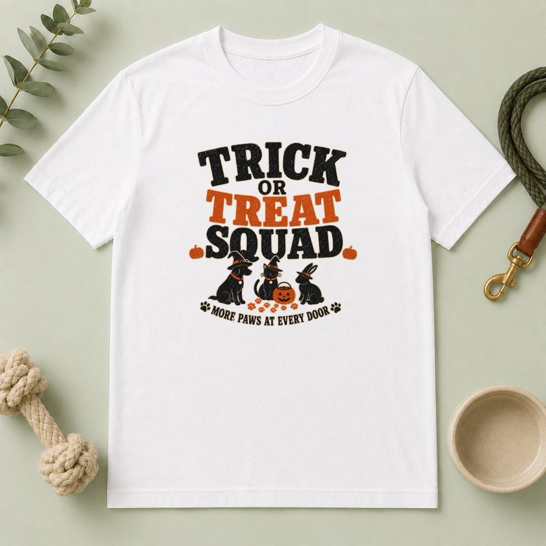 Trick or Treat Squad Halloween Pet T-Shirt