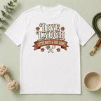 Live Laugh Litterbox & Dog Bowl – Dog & Cat Rivalry T-Shirt