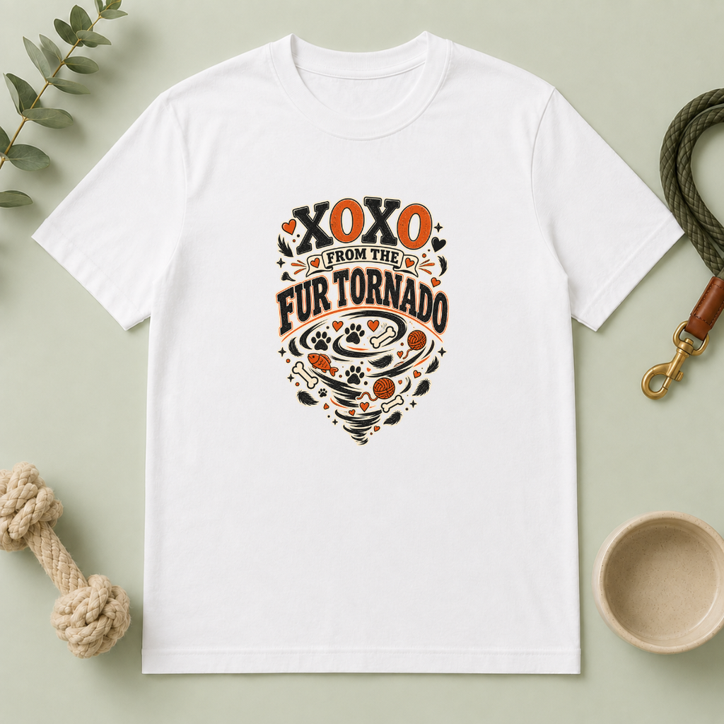 XOXO From the Fur Tornado Valentine Pet T-Shirt