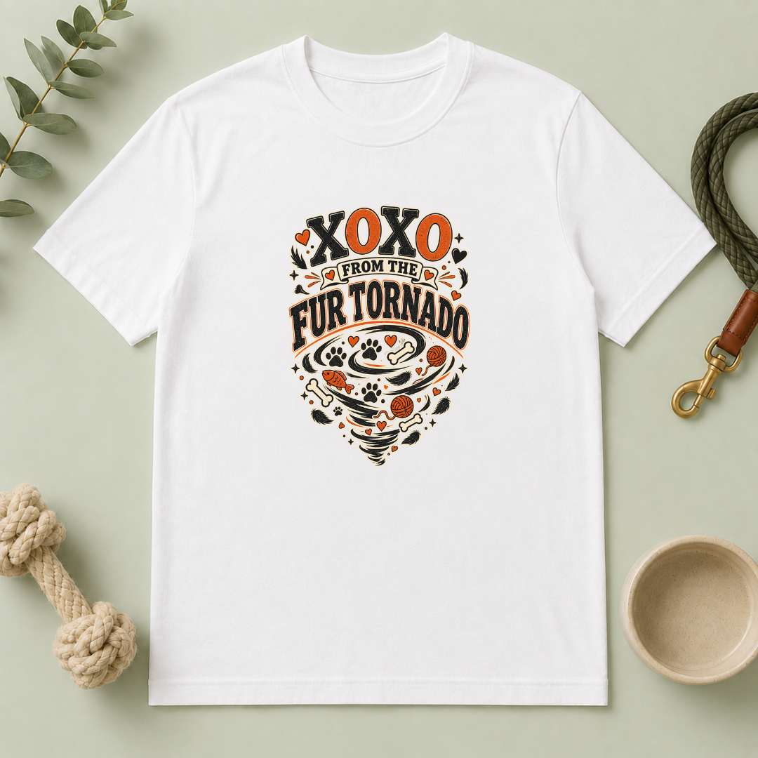 XOXO From the Fur Tornado Valentine Pet T-Shirt